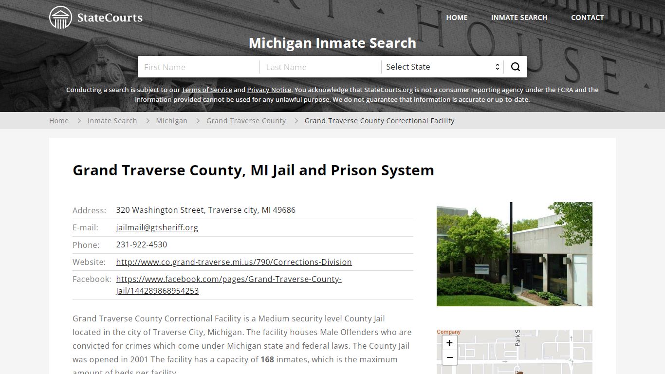 Grand Traverse County Correctional Facility Inmate Records ...